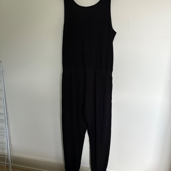 Tentree Knit Tank Jumpsuit - Black - Medium - Picture 2 of 7